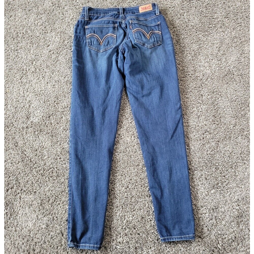Levis Skinny Jeans Womens 27 Slim Stretch Denim Red Tab Ladies Size 27x30 Blue